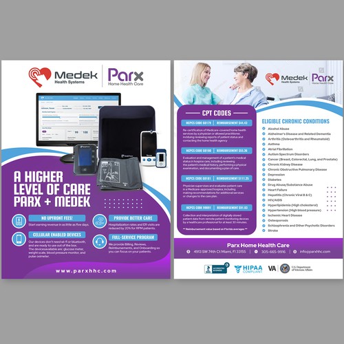 "We need a stunning flyer for marketing to Medical Providers / Doctors" winning Postcard, flyer or print by Dzhafir