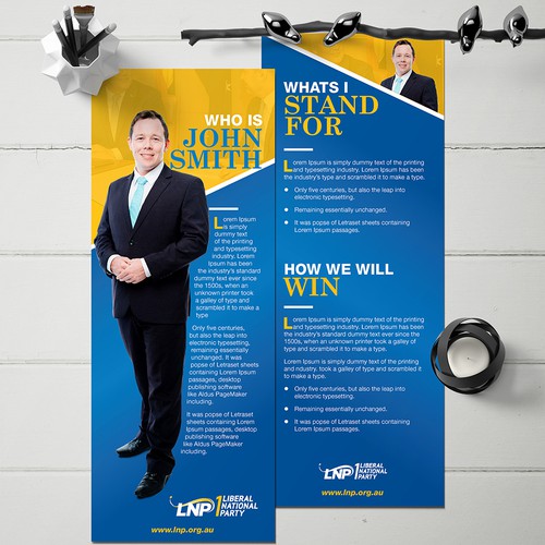 Political Candidate Brochure Design by variety design