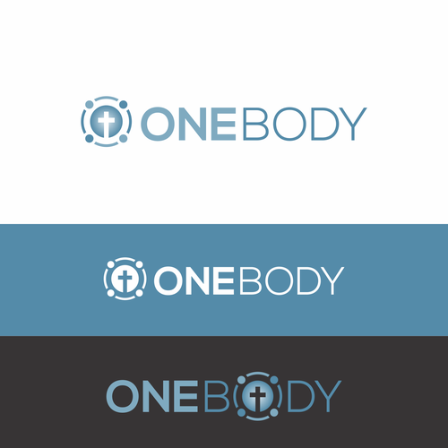 Design a logo for One Body Software showing inter-church community in the One Body of Christ. Design by InfaSignia™