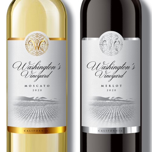 Wine Label - Washington's Vineyards Design by Debdutta*