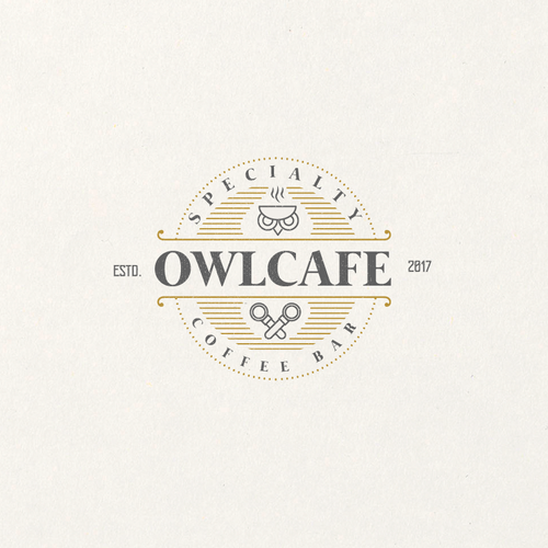 a new coffee shop logo design "owl cafe" Diseño de 7plus7