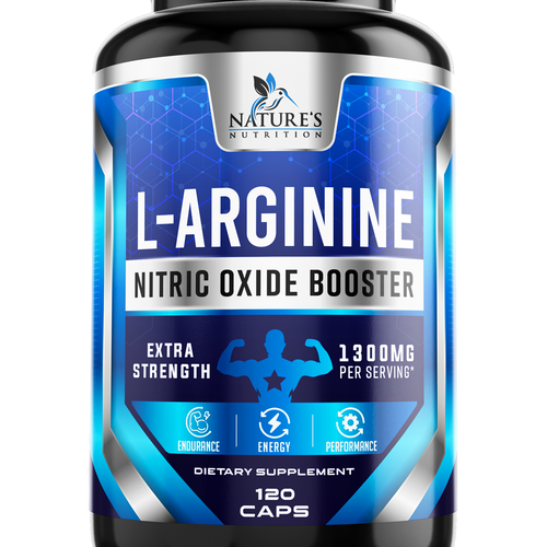 Powerful L-Arginine Capsules Design Needed for Nature's Nutrition Design von ZAKIGRAPH ®