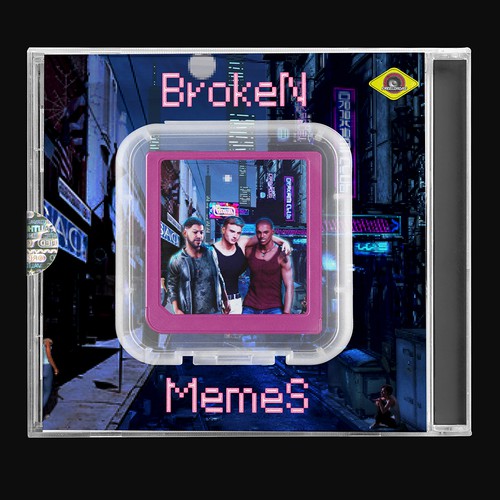The Decay of America Except it's Hilarious and Aesthetic. (Broken Memes Album Cover) Design by Dasha Misha Zot