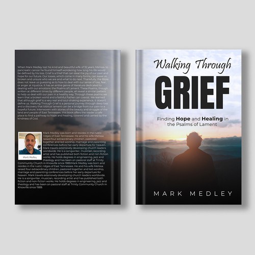 Book Cover: "Walking Through Grief" Guaranteed Winner! Design by H.Khush