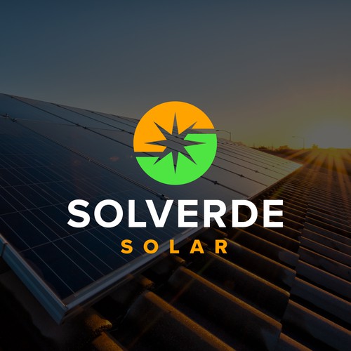 Clean logo for solar company Design by Transformed Design Inc.