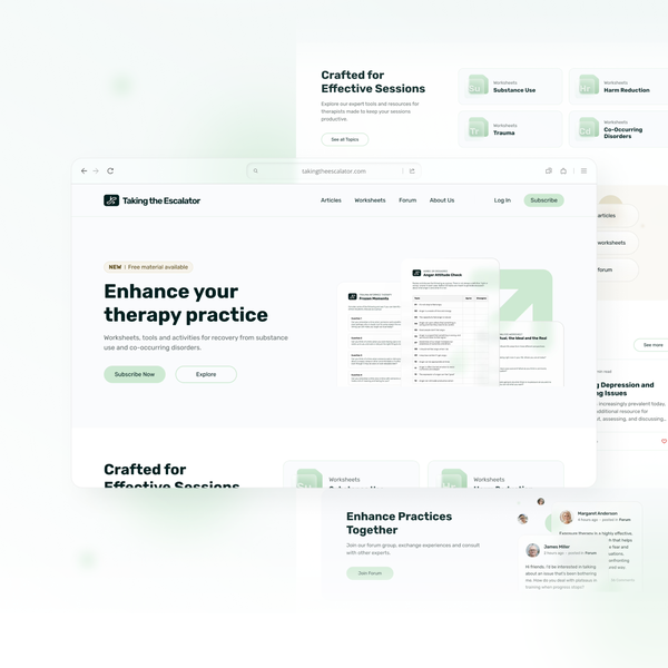 Wix Website for Taking the Escalator