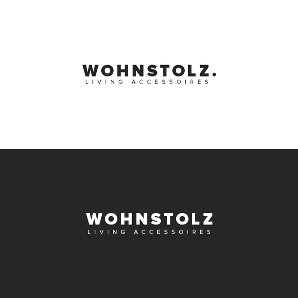 Logokonzept für Wohnstolz.