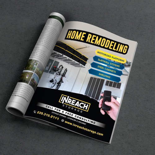 Full Page Magazine ad for Home Remodeling + Additional design consulting work Design réalisé par abirk1