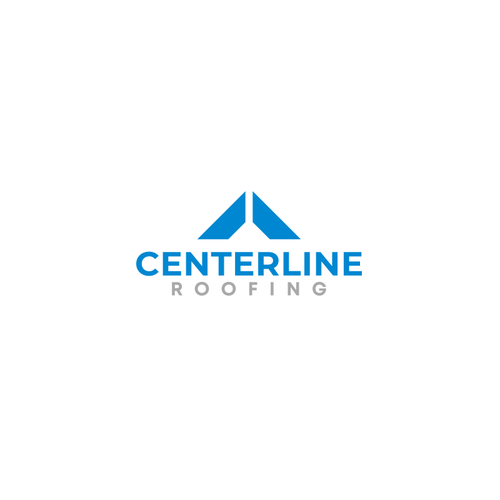 Centerline Roofing logo design contest. Design by LivRayArt