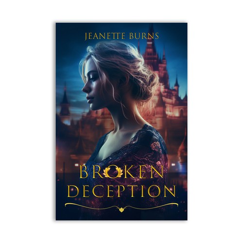 Book cover design for a novel called Broken Deception Design by SamArt❄️