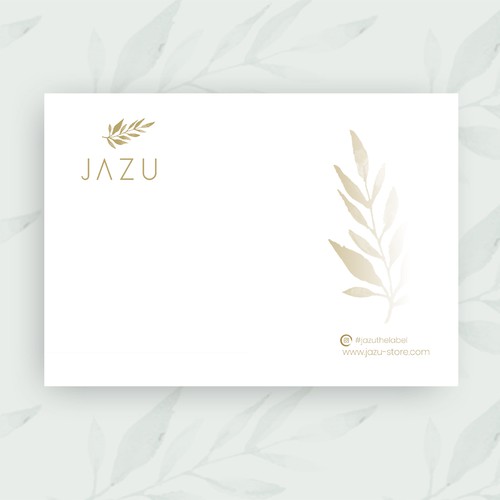 Thank you note for jewellery brand. Design by shabiha2ky