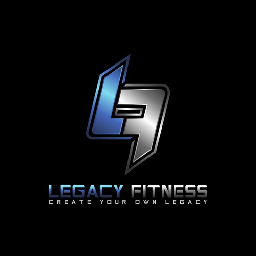 Create a simple yet elegant logo for legacy fitness.