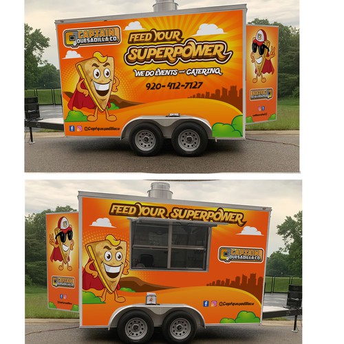 We need a fun, eye catching wrap for my food truck. Design by Azis DesainPro