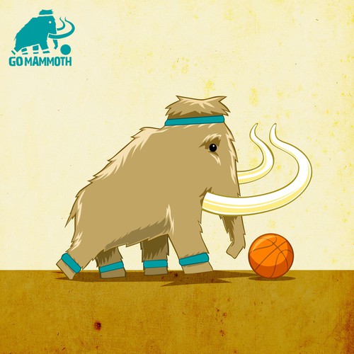 Diseño de Mammoth Mascot (2D Illustrator with Depth to Pop) de MAKOTO OKADA