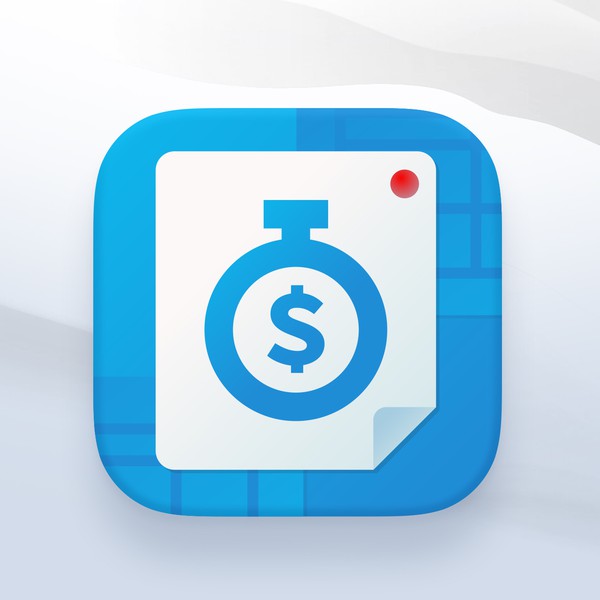 Design by FatihCreative titled "Zero Time Invoicing App Icon"