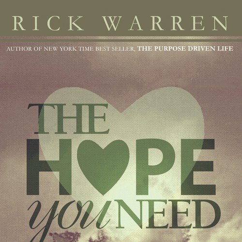 Design Rick Warren's New Book Cover Design von promisetangeman
