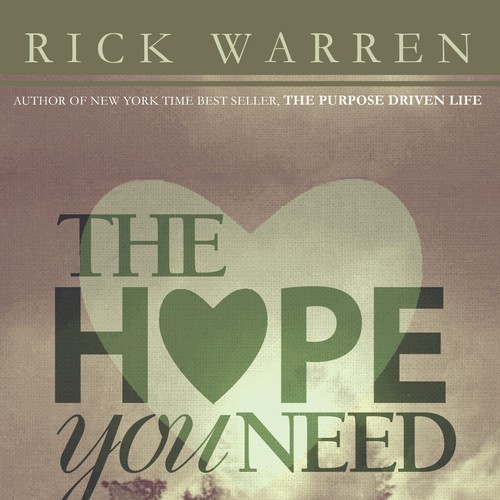 Design Rick Warren's New Book Cover Design réalisé par promisetangeman