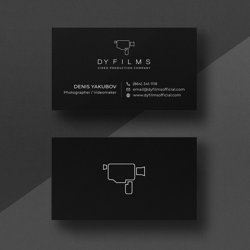 Business card for video production company Design by Galaxiya