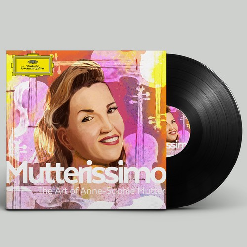 Illustrate the cover for Anne Sophie Mutter’s new album Design by tamawy
