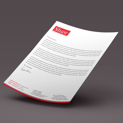 Letterhead for Divorce & Family Law Firm; Modern, Conservative Design Design by prosenjit_P