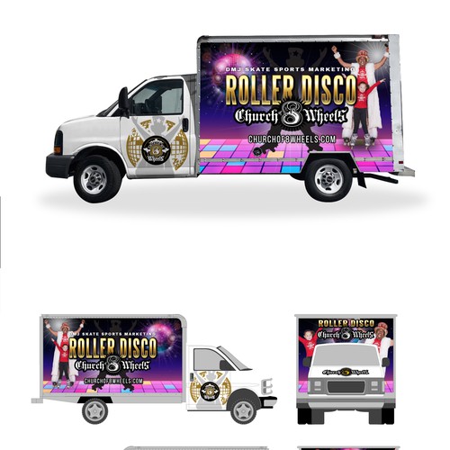 Church of 8 Whells Van Full Wrap Design by Gabriela Angelino