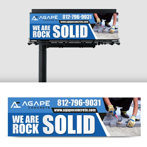 AN AMAZING CONCRETE COMPANY BILLBOARD NEEDED Aprox 14’ tall and 48’ wide Design by rskideas