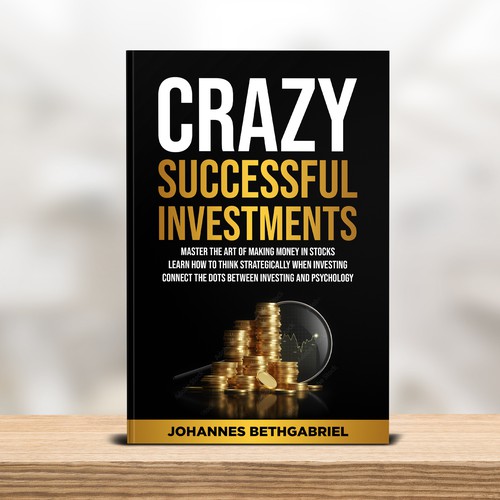 Powerful Book Cover for an Investing book that helps to Build Wealth in the Stock Market Design by T.Primada