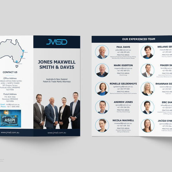 Bi-Fold Brochure for Jones Maxwell Smith & Davis!