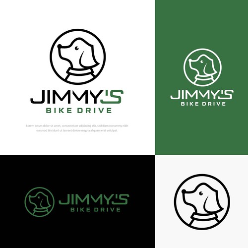 Logo for a bicycle fundraiser and somehow incorporating a black lab Design por Danielle Curtis