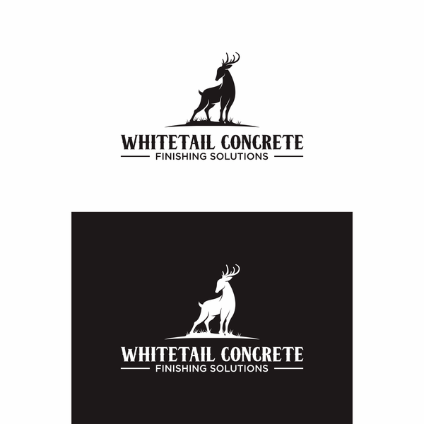 Design by khaira99™ titled "Whitetail Concrete Finishing Solutions"