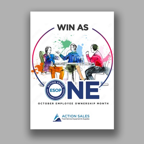 Design a modern, creative poster to promote ESOP Awareness Month Design von Design Vibes