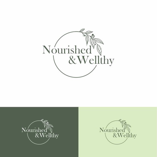 Modern minimalist creative logo design for nutrition business Design by andidani