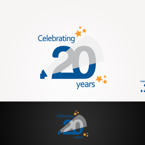 Celebrating 20 years LOGO Ontwerp door adhiepradana