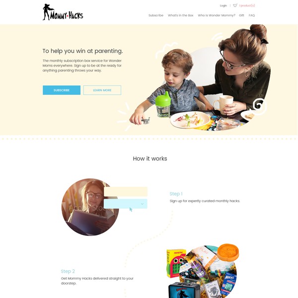 Design by NewPx titled "Design for a subscription box service"