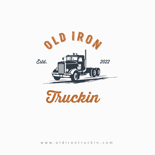 Vintage old school trucking Restoration and apparel brand Design by Kristanna