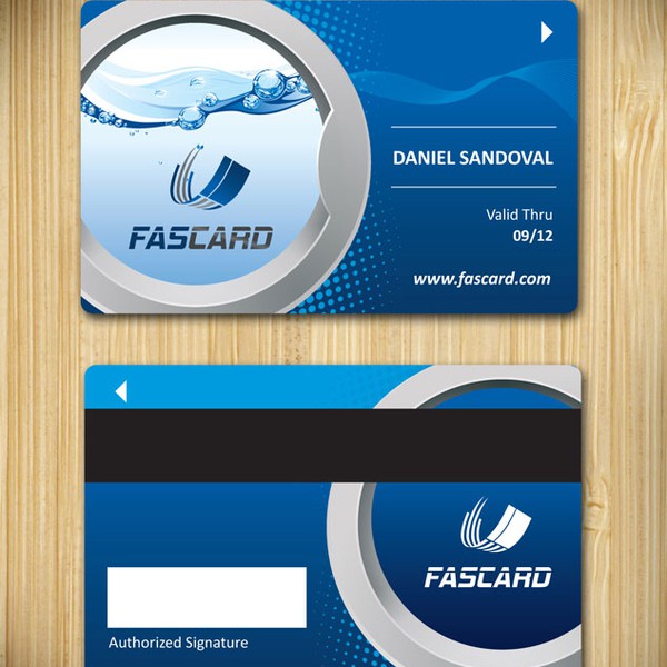 Create a loyalty card design for FasCard