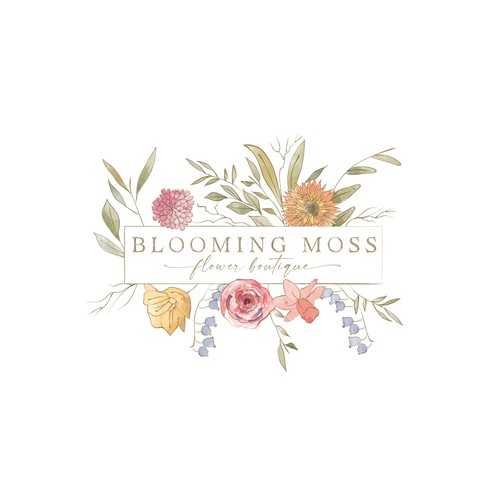 Floral Boutique Logo Design by designdazzle