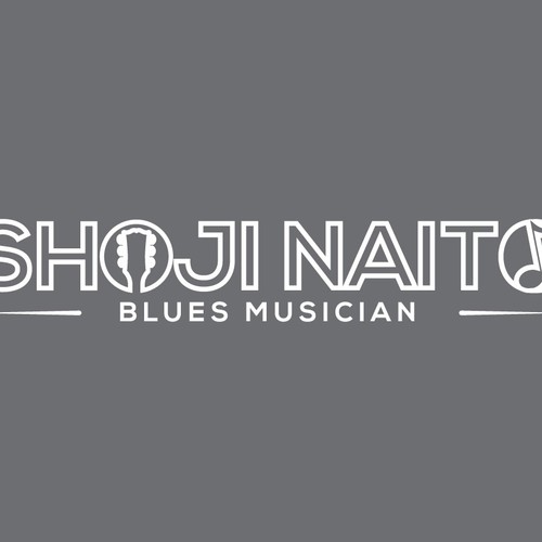 LOGO for a Blues Musician WEB and posters Diseño de Archell Designs