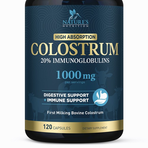 Powerful, Colostrum Design Needed for Nature's Nutrition Design by FreshApple@Michelle