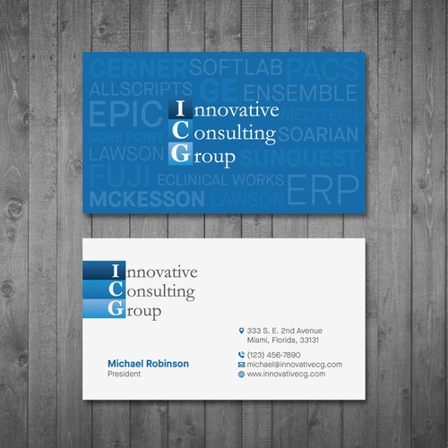 ICG Business Cards Design by Tcmenk