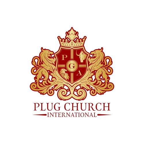 Create a dynamic royal shield logo for a pioneering church with a huge social media following Design by Nugdan