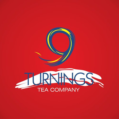 Tea Company logo: The Nine Turnings Tea Company Diseño de heosemys spinosa