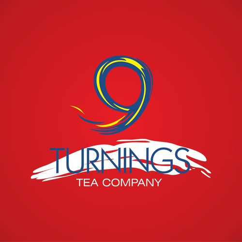 Tea Company logo: The Nine Turnings Tea Company Réalisé par heosemys spinosa