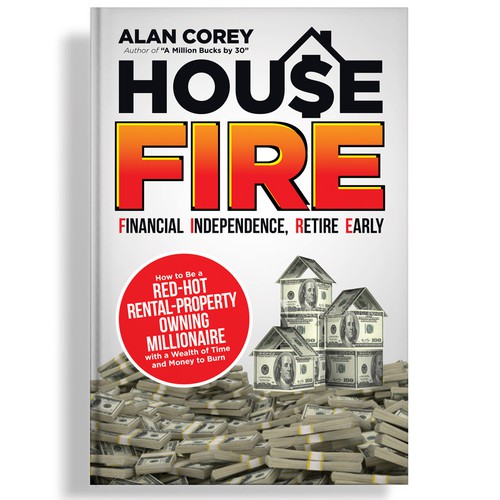 Eye-catching BOOK COVER with REAL ESTATE and EARLY RETIREMENT focus Design by Sherwin Soy