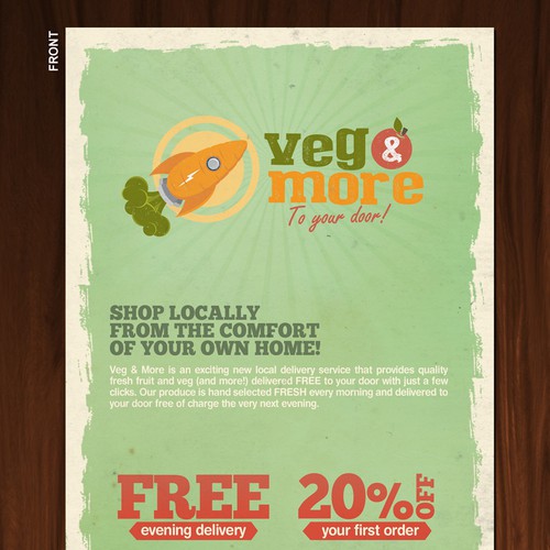 Veg & More needs an eye catching leaflet design! Réalisé par Sheko0013