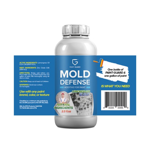 Paint Additive Label Redesigned for Store Shelves Design by creationMB