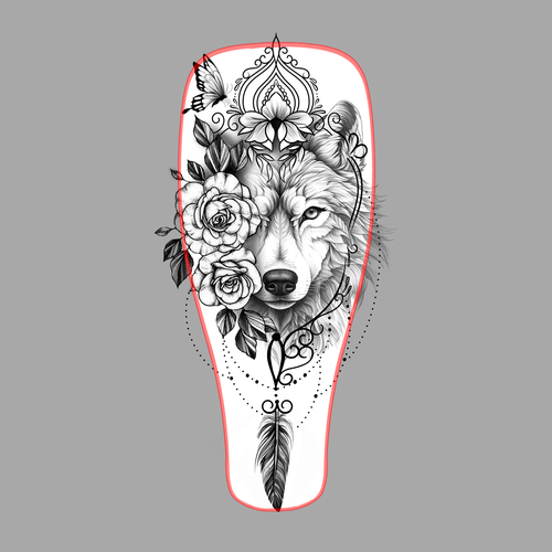 Girls full sleeve tattoo – norse mythology + gaming (god of war inspired) -  black & grey + accents, Tattoo contest