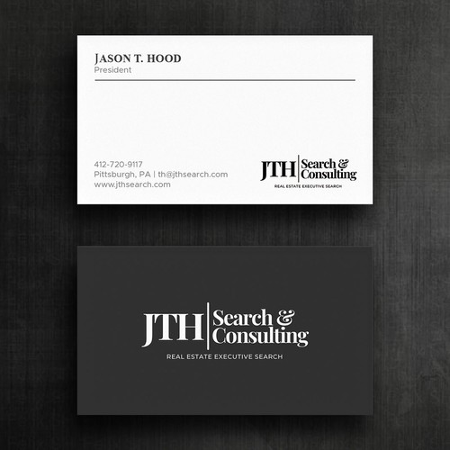 Business Card Design for Executive Search Firm Design by Felix SH