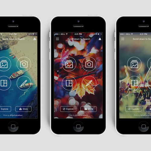 Award winning design for best in class mobile app PicsArt Design by paul_cathalifaud