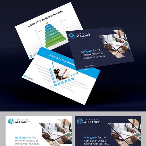 design a powerpoint template for a business consulting company Design by Rupvani